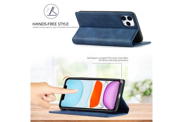 Кожаный чехол-книжка LCIMEEKE / MyPads для Apple iPhone 11 Pro с магнитом и защитой от ударов