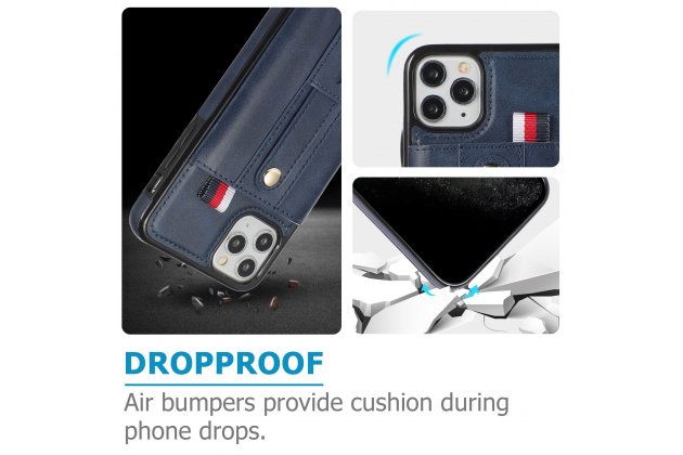 Кожаный чехол MyPads для Apple iPhone 11 Pro (Эпл Айфон 11 Про) с отделением для карт