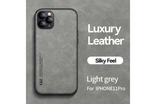 Кожаный чехол MyPads для Apple iPhone 11 Pro с защитой камеры, противоударный, для магнитного авто-держателя