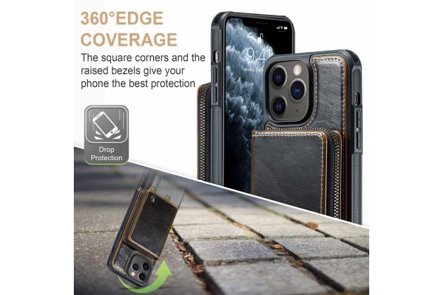 Кожаный чехол MyPads для Apple iPhone 11 Pro (Эпл Айфон 11 Про) с ремешком и RFID-блокировкой, держателем для карт и подставкой