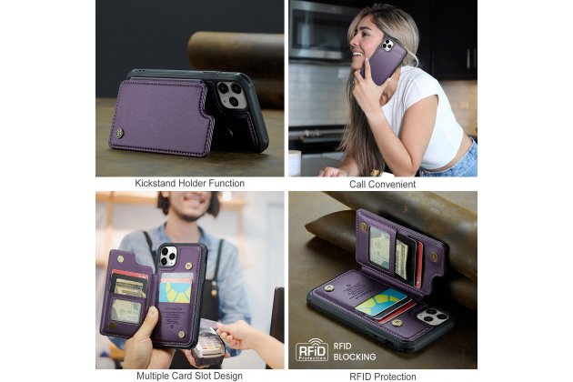 Кожаный чехол MyPads для iPhone 11 Pro с держателем для карт