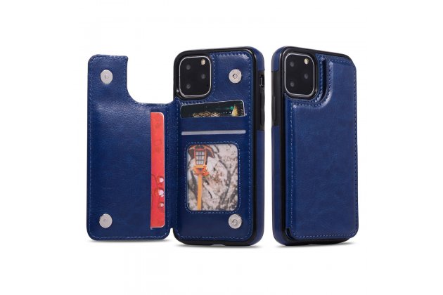 Кожаный чехол MyPads для iPhone 11 Pro с отделением для карты