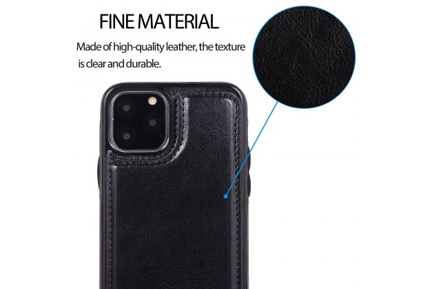 Кожаный чехол MyPads для iPhone 11 Pro с отделением для карты