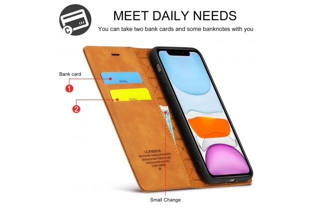 Кожаный чехол-книжка LCIMEEKE / MyPads для Apple iPhone 11 Pro с магнитом и защитой от ударов