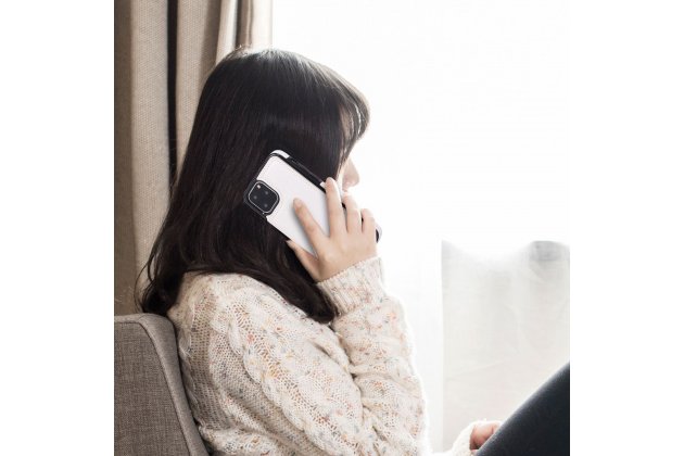 Кожаный чехол MyPads для iPhone 11 Pro с отделением для карты