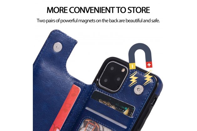 Кожаный чехол MyPads для iPhone 11 Pro с отделением для карты