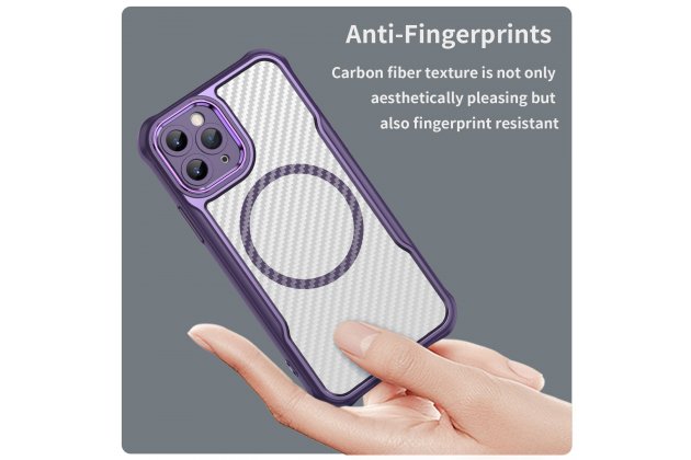 Магнитный чехол MyPads для Apple iPhone 11 Pro (Эпл Айфон 11 Про) с текстурой углеродного волокна