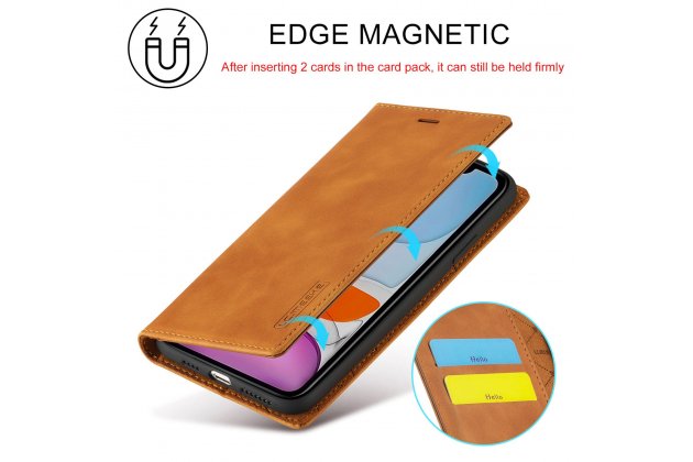 Кожаный чехол-книжка LCIMEEKE / MyPads для Apple iPhone 11 Pro с магнитом и защитой от ударов