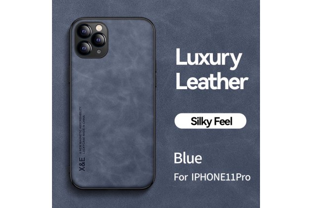 Кожаный чехол MyPads для iPhone 11 Pro (Айфон 11 Про) с защитой камеры, противоударный, для авто-держателя