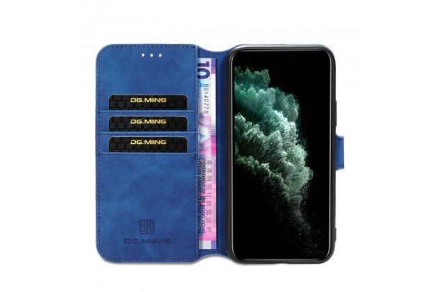 Кожаный чехол с визитницей из экокожи MyPads для iPhone 11 Pro