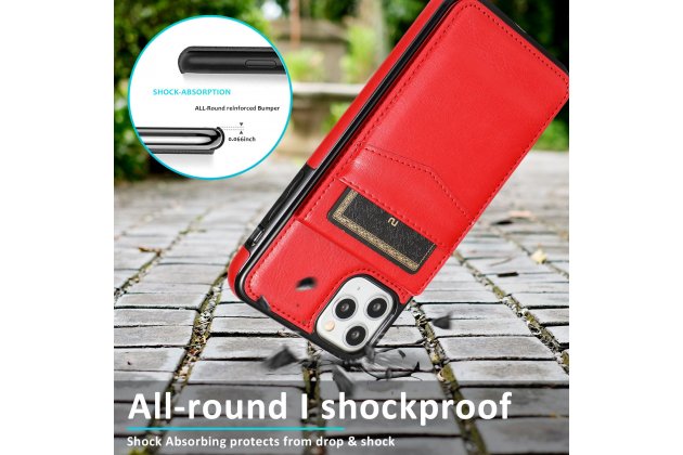 Кожаный чехол MyPads с подставкой для iPhone 11 Pro, одноцветный