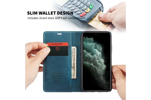 Кожаный чехол MyPads для iPhone 11 Pro с визитницей