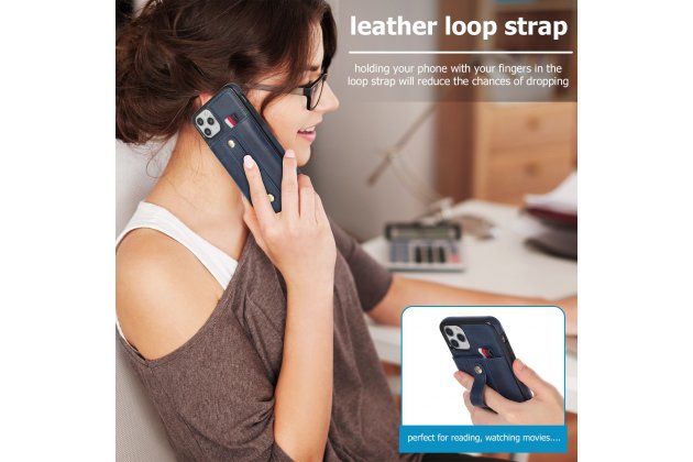 Кожаный чехол MyPads для Apple iPhone 11 Pro (Эпл Айфон 11 Про) с отделением для карт