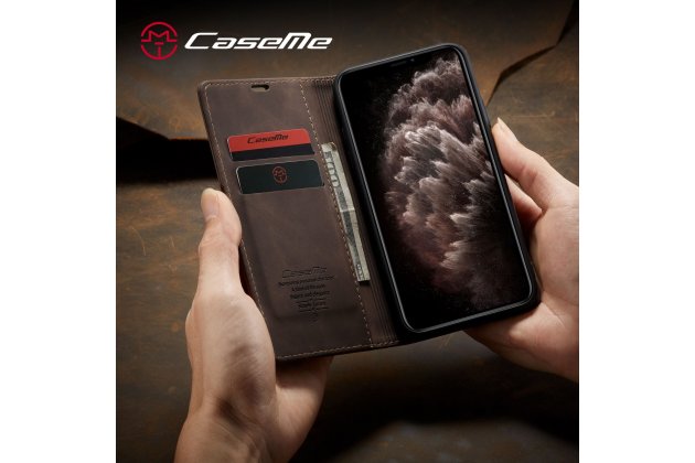 Кожаный чехол MyPads для iPhone 11 Pro с визитницей