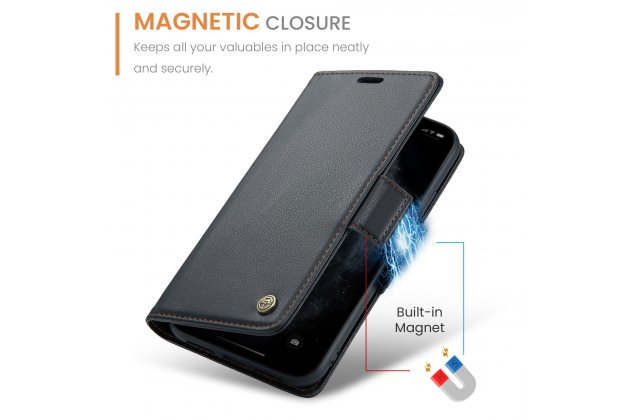 Кожаный чехол MyPads для iPhone 11 Pro с RFID-блокировкой и магнитной застежкой