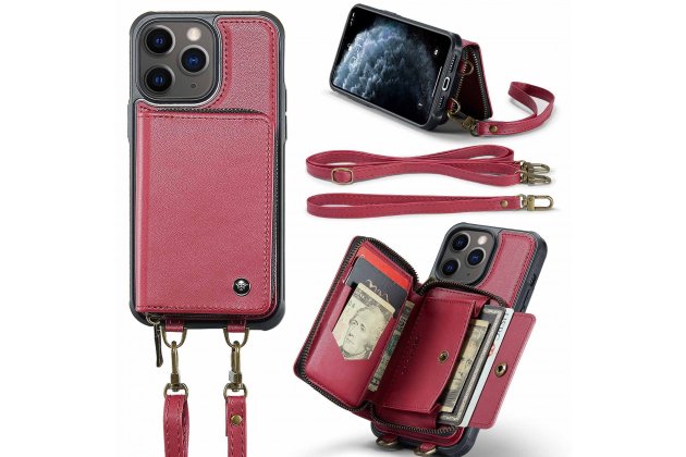 Кожаный чехол MyPads для Apple iPhone 11 Pro (Эпл Айфон 11 Про) с ремешком и RFID-блокировкой, держателем для карт и подставкой