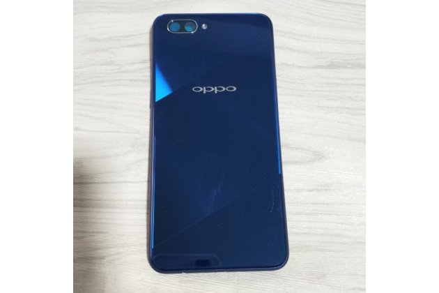 Родная задняя крышка-панель синего цвета запчасть для телефона OPPO A5 / Oppo A3s