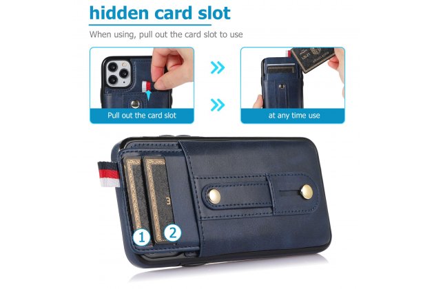 Кожаный чехол MyPads для Apple iPhone 11 Pro (Эпл Айфон 11 Про) с отделением для карт