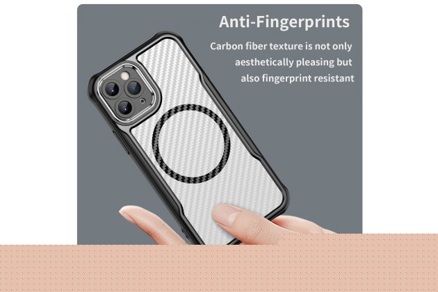 Магнитный чехол MyPads для Apple iPhone 11 Pro (Эпл Айфон 11 Про) с текстурой углеродного волокна