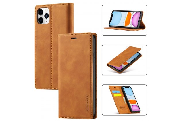 Кожаный чехол-книжка LCIMEEKE / MyPads для Apple iPhone 11 Pro с магнитом и защитой от ударов