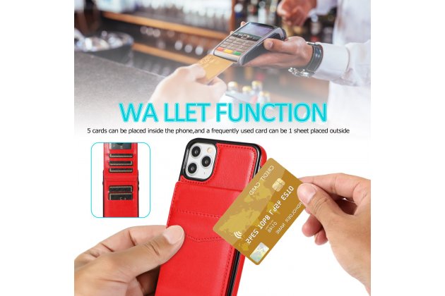 Кожаный чехол MyPads с подставкой для iPhone 11 Pro, одноцветный