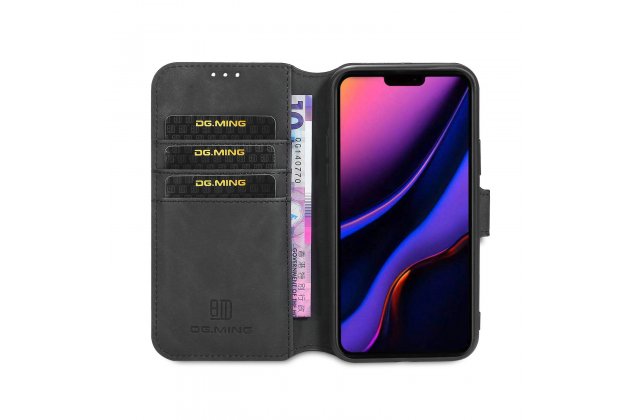 Кожаный чехол с визитницей из экокожи MyPads для iPhone 11 Pro