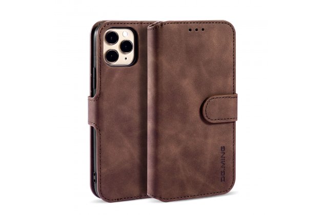 Кожаный чехол с визитницей из экокожи MyPads для iPhone 11 Pro