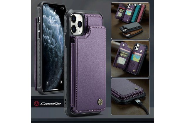 Кожаный чехол MyPads для iPhone 11 Pro с держателем для карт