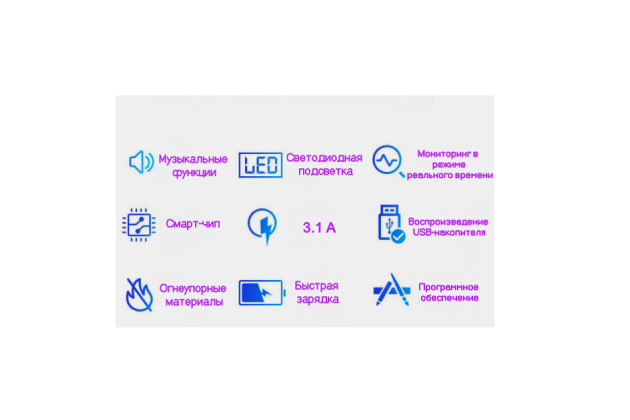 Фирменное автомобильное зарядное устройство FM-трансмиттер с быстрой зарядкой 3.1A Quick Charge Dual USB с громкой связью Bluetooth / Handsfree и LED подсветкой 