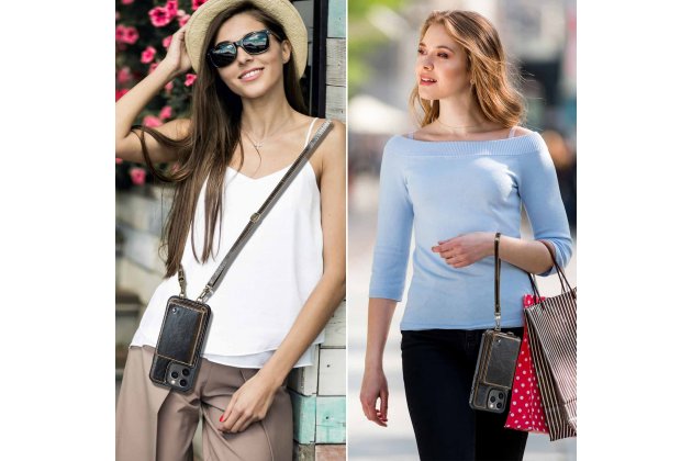 Кожаный чехол MyPads для Apple iPhone 11 Pro (Эпл Айфон 11 Про) с ремешком и RFID-блокировкой, держателем для карт и подставкой