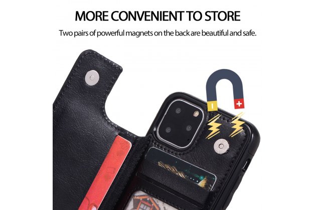 Кожаный чехол MyPads для iPhone 11 Pro с отделением для карты