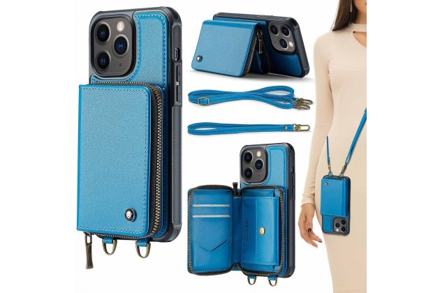 Кожаный чехол MyPads для Apple iPhone 11 Pro (Эпл Айфон 11 Про) с ремешком и RFID-блокировкой, держателем для карт и подставкой